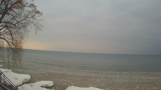 Weather camera view of Forest Lawn Beach.