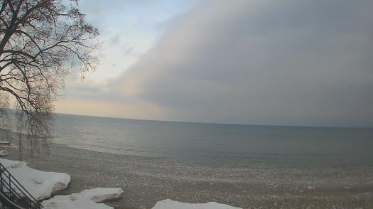 Weather camera view of Forest Lawn Beach.