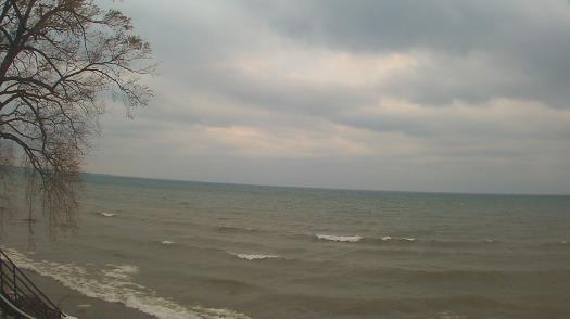 Weather camera view of Forest Lawn Beach.