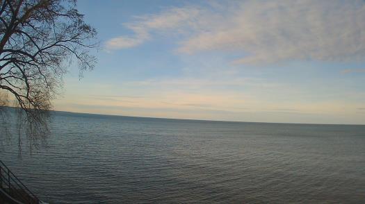 Weather camera view of Forest Lawn Beach.