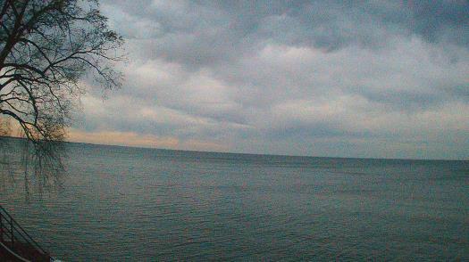 Weather camera view of Forest Lawn Beach.