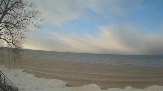 Weather camera view of Forest Lawn Beach.