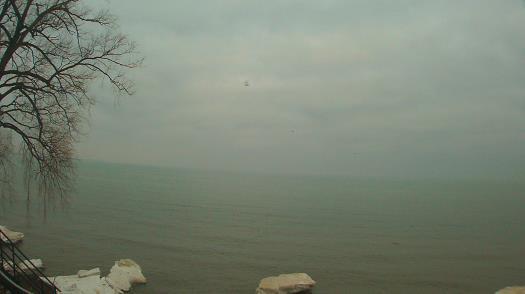 Weather camera view of Forest Lawn Beach.