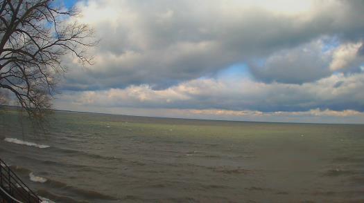 Weather camera view of Forest Lawn Beach.