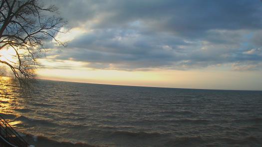 Weather camera view of Forest Lawn Beach.