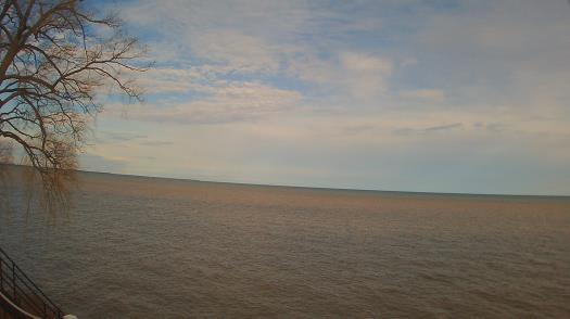 Weather camera view of Forest Lawn Beach.