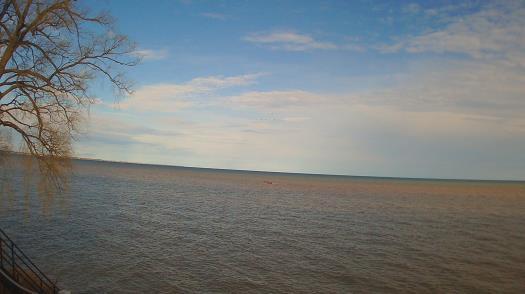 Weather camera view of Forest Lawn Beach.