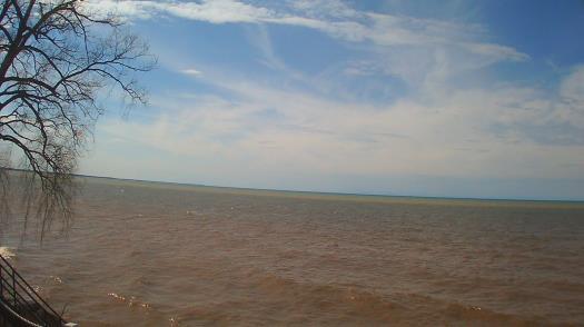 Weather camera view of Forest Lawn Beach.