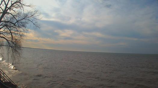 Weather camera view of Forest Lawn Beach.