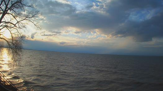 Weather camera view of Forest Lawn Beach.