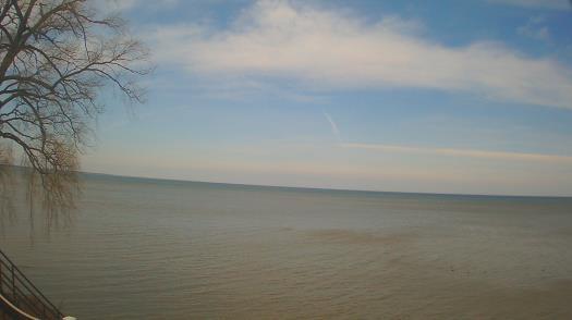 Weather camera view of Forest Lawn Beach.