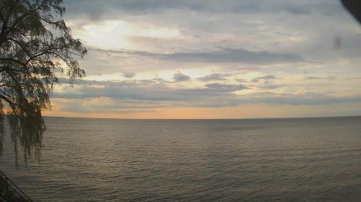 Weather camera view of Forest Lawn Beach.