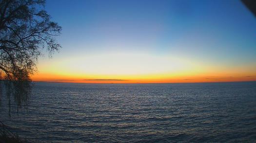 Weather camera view of Forest Lawn Beach.