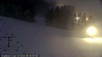 Weather camera view of Wisp Ski Resort.