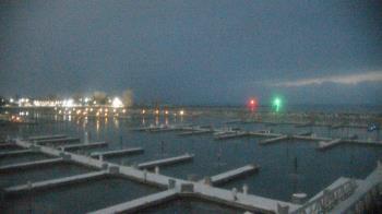 Weather camera view of Waukegan Harbor and Marina.