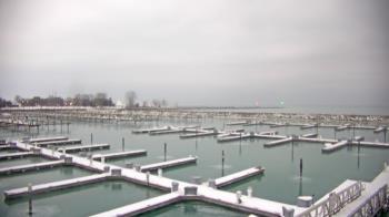 Weather camera view of Waukegan Harbor and Marina.