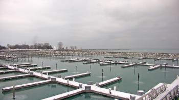 Weather camera view of Waukegan Harbor and Marina.