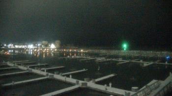 Weather camera view of Waukegan Harbor and Marina.