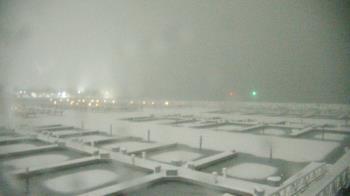 Weather camera view of Waukegan Harbor and Marina.