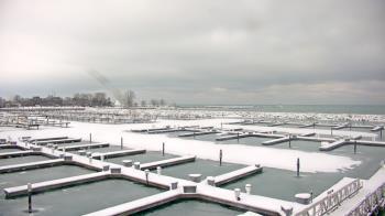 Weather camera view of Waukegan Harbor and Marina.