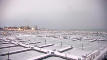 Weather camera view of Waukegan Harbor and Marina.