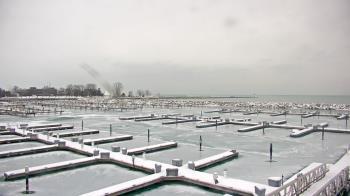 Weather camera view of Waukegan Harbor and Marina.