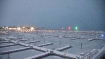 Weather camera view of Waukegan Harbor and Marina.