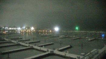 Weather camera view of Waukegan Harbor and Marina.