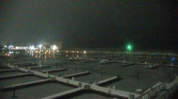 Weather camera view of Waukegan Harbor and Marina.