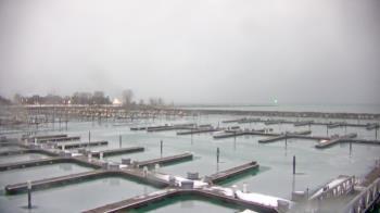 Weather camera view of Waukegan Harbor and Marina.