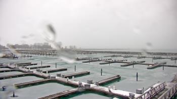 Weather camera view of Waukegan Harbor and Marina.