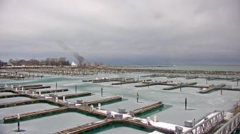Weather camera view of Waukegan Harbor and Marina.