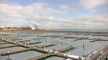 Weather camera view of Waukegan Harbor and Marina.
