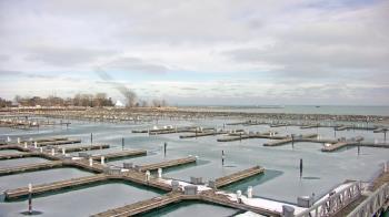 Weather camera view of Waukegan Harbor and Marina.