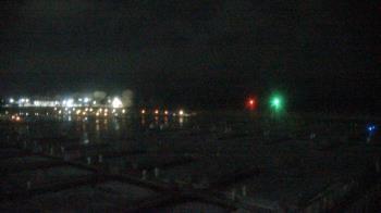 Weather camera view of Waukegan Harbor and Marina.