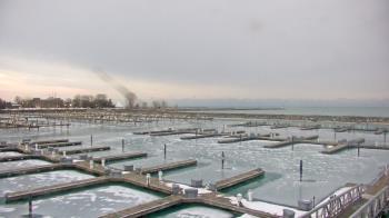 Weather camera view of Waukegan Harbor and Marina.