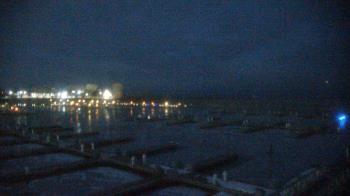 Weather camera view of Waukegan Harbor and Marina.