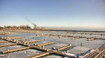 Weather camera view of Waukegan Harbor and Marina.