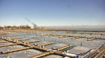 Weather camera view of Waukegan Harbor and Marina.