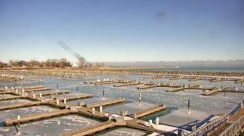 Weather camera view of Waukegan Harbor and Marina.
