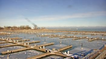 Weather camera view of Waukegan Harbor and Marina.