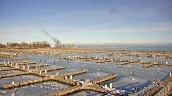 Weather camera view of Waukegan Harbor and Marina.