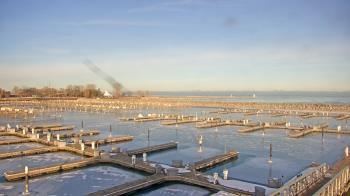 Weather camera view of Waukegan Harbor and Marina.