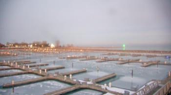 Weather camera view of Waukegan Harbor and Marina.