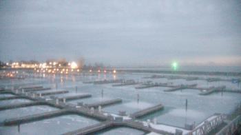 Weather camera view of Waukegan Harbor and Marina.