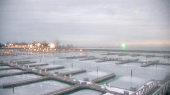 Weather camera view of Waukegan Harbor and Marina.