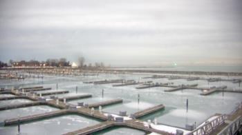 Weather camera view of Waukegan Harbor and Marina.