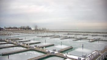 Weather camera view of Waukegan Harbor and Marina.