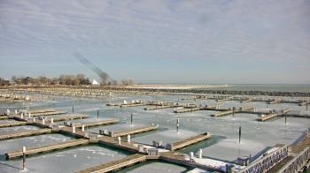 Weather camera view of Waukegan Harbor and Marina.