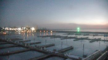 Weather camera view of Waukegan Harbor and Marina.